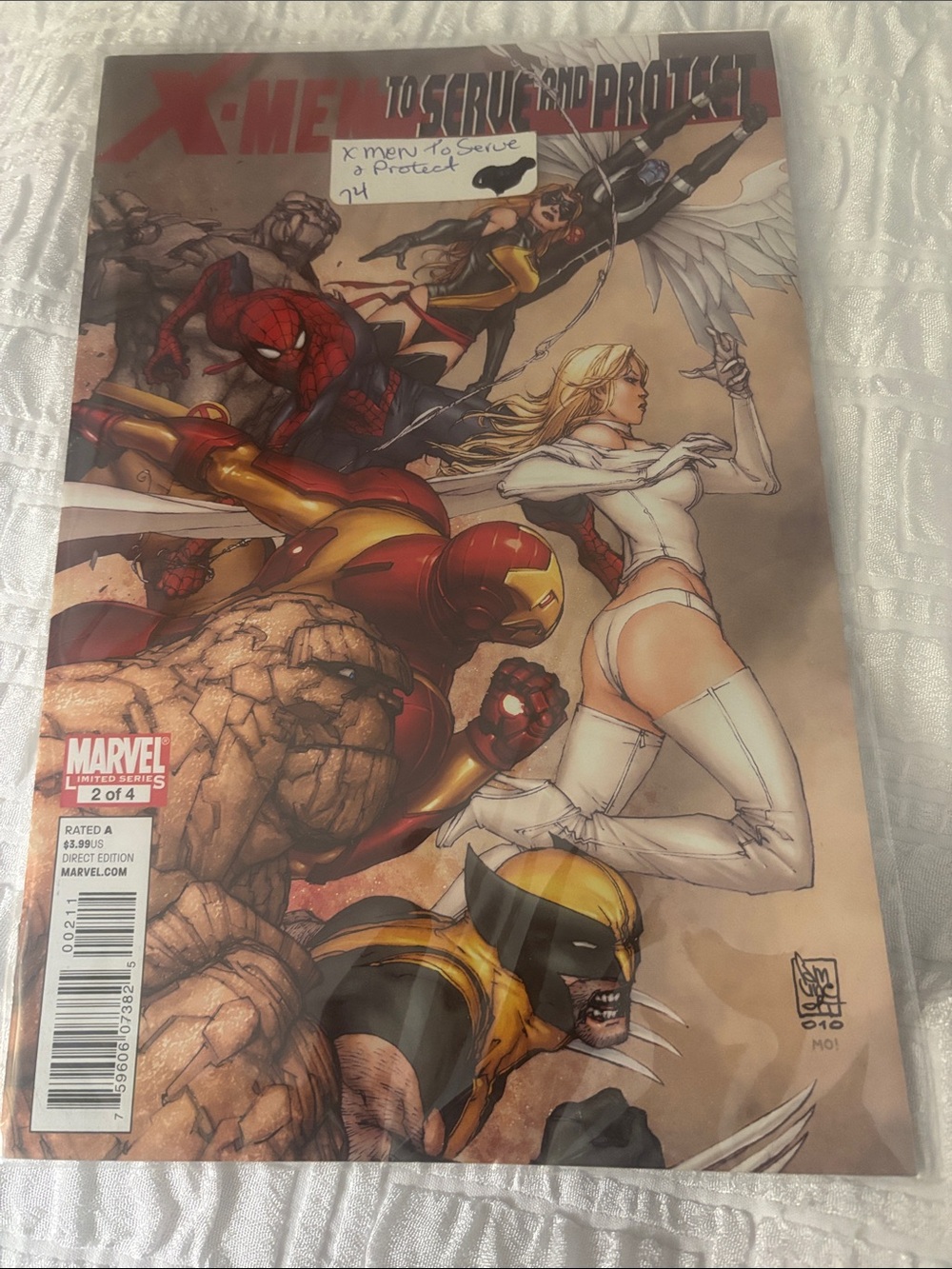 X-Men To Serve and Protect #2 Marvel 2011 Wolverine Spider-Man Iron Man Comic